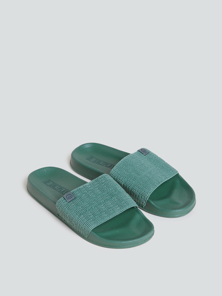 SOLEPLAY Green Moulded Slides